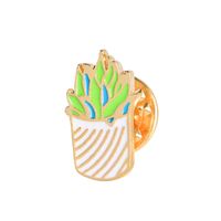 Casual Cactus Flower Alloy Enamel Metal Unisex Brooches sku image 5