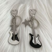 Cool Style Guitar Metal Plating Women's Bag Pendant Keychain main image 1