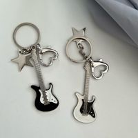 Cool Style Guitar Metal Plating Women's Bag Pendant Keychain main image 4