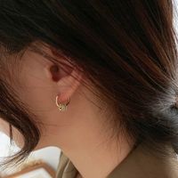 Simple Style Circle Alloy Plating Gold Plated Women's Earrings main image 5
