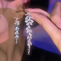 Fashion Geometric Star Flower Imitation Pearl Alloy Tassel Women's Drop Earrings 1 Pair sku image 11