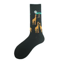 Men's Casual Animal Vegetable Notes Cotton Ankle Socks A Pair sku image 8