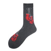 Men's Casual Animal Vegetable Notes Cotton Ankle Socks A Pair sku image 19