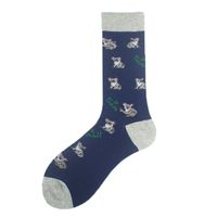 Men's Casual Animal Vegetable Notes Cotton Ankle Socks A Pair sku image 12