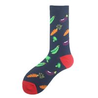 Men's Casual Animal Vegetable Notes Cotton Ankle Socks A Pair sku image 17