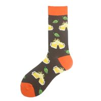 Men's Casual Animal Vegetable Notes Cotton Ankle Socks A Pair sku image 13