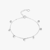 Glam Artistic Round Sterling Silver Plating Rhodium Plated Bracelets main image 2