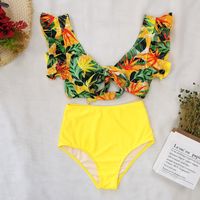 Femmes Petites Fleurs Ensemble 2 Pièces Bikinis main image 1