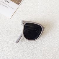 Streetwear Solid Color Pc Square Foldable Full Frame Kids Sunglasses sku image 6
