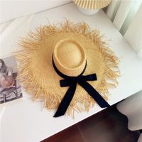 Women's Simple Style Bow Knot Flat Eaves Sun Hat sku image 5