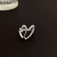 French Style Bow Knot Copper Zircon Rings In Bulk main image 2
