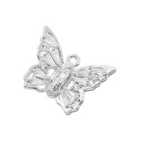 Elegant Luxurious Shiny Butterfly Brass Plating Inlay Zircon 18k Gold Plated Women's Pendants main image 4