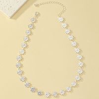 Vacation Pastoral Daisy Alloy Plating Women's Necklace main image 4