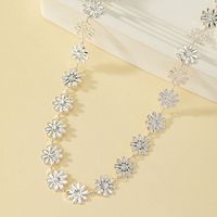 Vacation Pastoral Daisy Alloy Plating Women's Necklace sku image 1