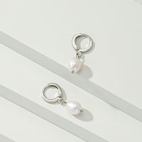 1 Pair Casual Commute Solid Color Alloy Freshwater Pearl Drop Earrings main image 1