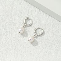 1 Pair Casual Commute Solid Color Alloy Freshwater Pearl Drop Earrings main image 5