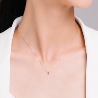 Lässig Einfacher Stil Herzform Sterling Silber Überzug Versilbert Halskette main image 3