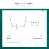Ins Style Simple Style Cross Sterling Silver Plating 14k Gold Plated Rhodium Plated Choker main image 7
