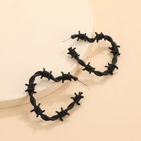 Vintage Style Solid Color Alloy Stoving Varnish Women's Earrings main image 2
