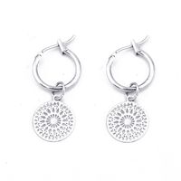 Vintage Style Round Flower Zinc Alloy Hollow Out Women's Drop Earrings main image 5