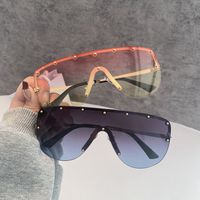 Casual Geometric Pc Square Frameless Men's Sunglasses main image 2