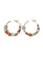 Simple Style Round Wooden Beads Ceramics Beaded Women's Earrings main image 6