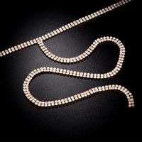Wholesale Jewelry Luxurious Shiny Solid Color Alloy Rhinestones Necklace main image 3