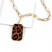 Retro Cool Style Leopard Alloy Women's Pendant Necklace main image 1