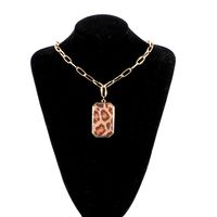 Retro Cool Style Leopard Alloy Women's Pendant Necklace main image 5