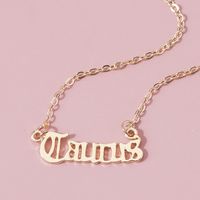 Simple Style Letter Constellation Alloy Plating Women's Pendant Necklace sku image 5