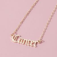 Simple Style Letter Constellation Alloy Plating Women's Pendant Necklace sku image 7