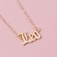 Simple Style Letter Constellation Alloy Plating Women's Pendant Necklace sku image 8
