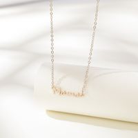 Wholesale Jewelry Casual Simple Style Letter Alloy Necklace main image 7