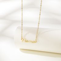 Wholesale Jewelry Casual Simple Style Letter Alloy Necklace sku image 1