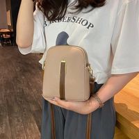 Femmes Faux Cuir Couleur Unie De Base Carré Fermeture Éclair Sac D'épaule Téléphone Portefeuille Sac Bandoulière sku image 3