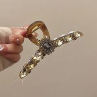 Casual Bow Knot Snowflake Perfume Bottle Alloy Plastic Inlay Rhinestones Pearl Hair Claws sku image 3