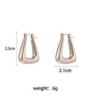 1 Pair Simple Style Round Solid Color Stainless Steel Earrings sku image 2
