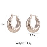 1 Pair Simple Style Round Solid Color Stainless Steel Earrings sku image 4