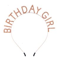 Bandeau D'anniversaire Pour Fille Avec Lettre En Alliage, Doux Et À La Mode sku image 4