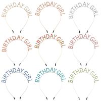 Bandeau D'anniversaire Pour Fille Avec Lettre En Alliage, Doux Et À La Mode main image 4