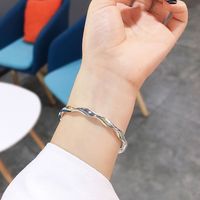Simple Style Waves Alloy Plating Women's Bangle main image 2