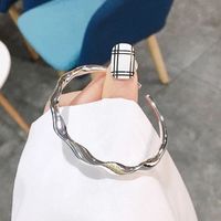 Simple Style Waves Alloy Plating Women's Bangle main image 1