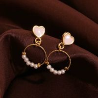 Fairy Style Flower Alloy Tassel Plating Inlay Artificial Gemstones Women's Drop Earrings Ear Studs main image 5