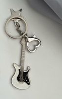 Cool Style Guitar Metal Plating Women's Bag Pendant Keychain sku image 1