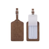 Fashion Pu Leather Solid Color Boarding Pass Holder main image 5