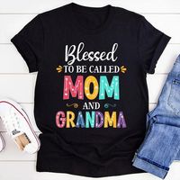 Women's T-shirt Short Sleeve T-shirts Printing Mama Simple Style Letter main image 4