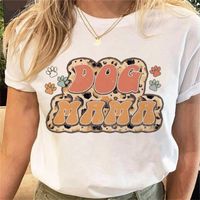 Women's T-shirt Short Sleeve T-shirts Printing Casual Mama Letter Leopard main image 4