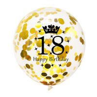 Birthday Number Emulsion Party Balloons sku image 4