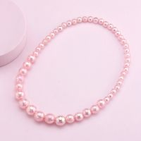 Princess Romantic Solid Color Plastic Wholesale Necklace main image 4