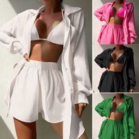 Women's Casual Solid Color Patchwork Cover Ups main image 2